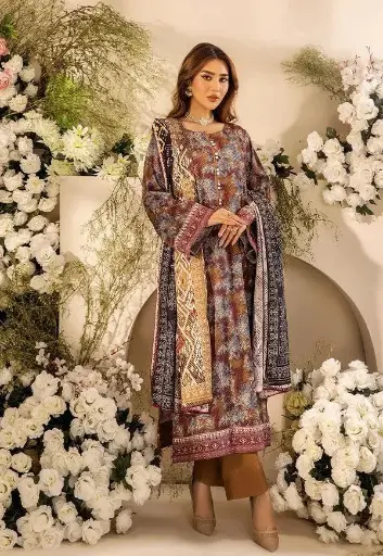 3 Pcs Digital Printed suit